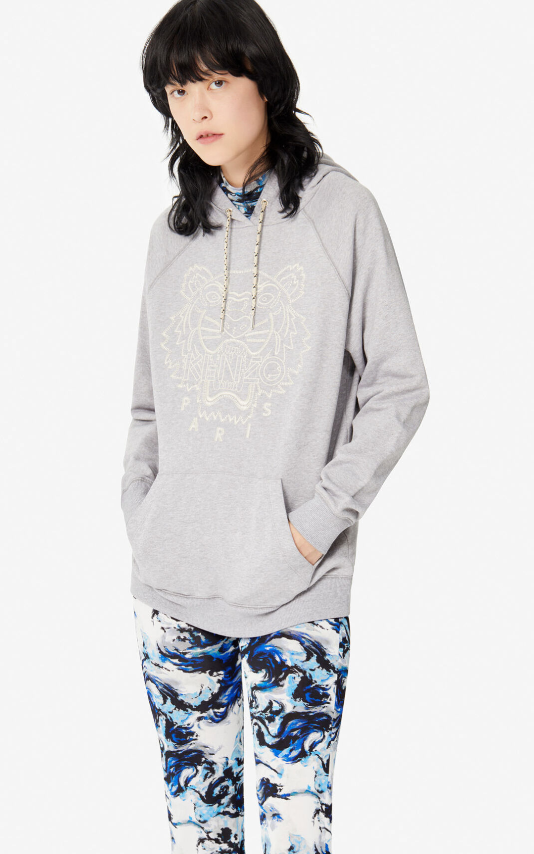 Sudaderas Con Capucha Kenzo Capsule Expedition Mujer Gris ZSK098546